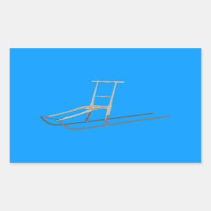 Kicksled Rechteckiger Aufkleber