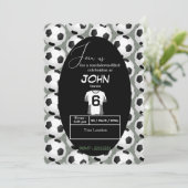 Kickstart der Feier zum 6. Geburtstag Einladung (Stehend Vorderseite)