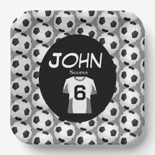 Kickstart der Feier zum 6. Geburtstag Pappteller (Vorderseite)