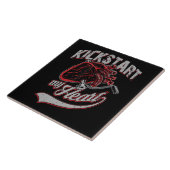 Kickstart My Heart Motorrad Art Geschenk Fliese (Seite)