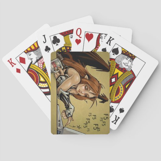 Kickstarter F Five Sophie Spielkarten (Rückseite)