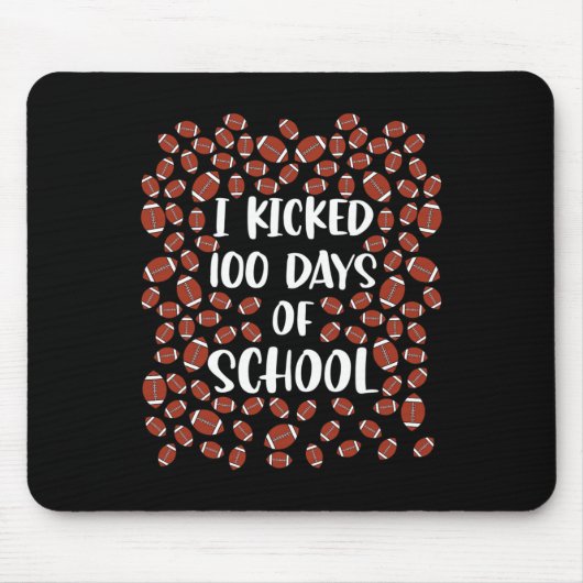 Kickte 100 Tage Fußball-Spieler-Schüler Mousepad (Vorne)