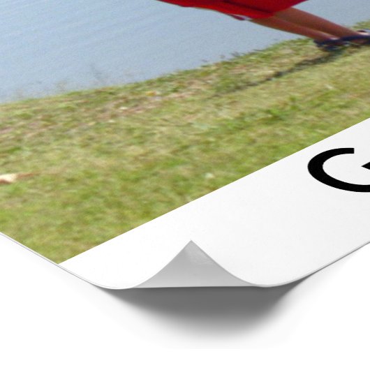 Kid 014, Gone Fishing Poster (Ecke)