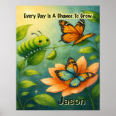 Kid Affirmation: Every Day Is A chance To Grow Poster (Vorne)
