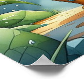 Kid Affirmation: Ich bin mutig, selbst wenn ich er Poster (Ecke)