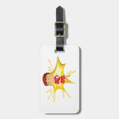 Kid Boxer in Red Gloves and Shorts Gepäckanhänger (Vorderseite vertikal)