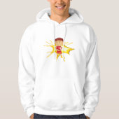 Kid Boxer in Red Gloves and Shorts Hoodie (Vorderseite)