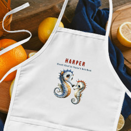 Kid Chef Seepferdchen Ozeanküche Kinderschürze