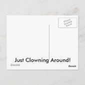 Kid Clown Painting Postkarte (Rückseite)