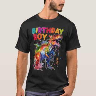 Kid Dino Es ist mein Geburtstag Junge Dinosaur Raw T-Shirt
