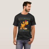Kid Dinosaur Ugly Christmas Santa Trex Tree Rex Bo T-Shirt (Vorne ganz)