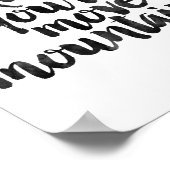 Kid du die Berge bewegen Poster (Ecke)