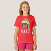 Kid Elf Girl - Weihnachten T-Shirt (Vorne ganz)