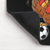 Kid Fall Boy Erntedankfest Fußball Truthahn Männer Mousepad (Ecke)