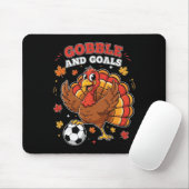 Kid Fall Boy Erntedankfest Fußball Truthahn Männer Mousepad (Mit Mouse)