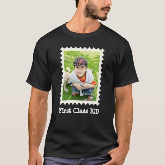 KID-Foto der ersten KLASSE Bestes Kind je nach Kun T-Shirt (Vorderseite)