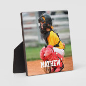 Kid-Foto für Baseball-Player Fotoplatte (Vorderseite)