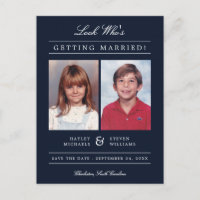 Kid Foto Save the Date | Dunkelblau