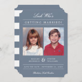 Kid Fotos Old School Classic Styling | Dusty Save The Date (Vorne/Hinten)