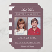 Kid Fotos Old School Classic Styling | Malvenfarbe Save The Date (Vorne/Hinten)