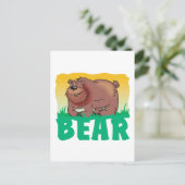 Kid Friendly Bear Postkarte (Stehend Vorderseite)
