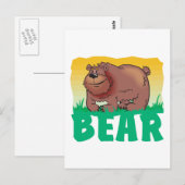 Kid Friendly Bear Postkarte (Vorne/Hinten)