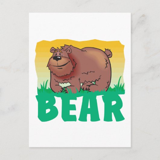Kid Friendly Bear Postkarte (Vorderseite)