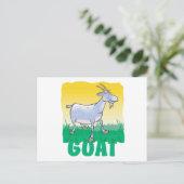 Kid Friendly Goat Postkarte (Stehend Vorderseite)
