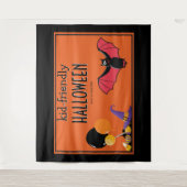 Kid Friendly Halloween Candy Party Bargain Value Wandteppich (Vorderseite)