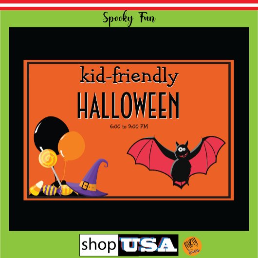 Kid Friendly Halloween Candy Party Bargain Value Wandteppich
