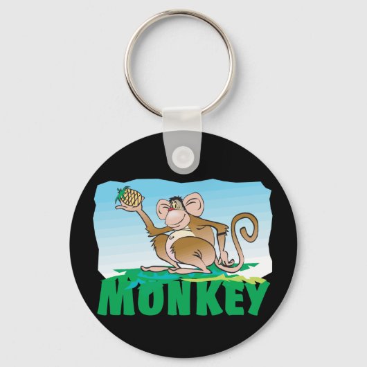 Kid Friendly Monkey Schlüsselanhänger (Vorderseite)