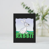 Kid Friendly Rabbit Postkarte (Stehend Vorderseite)