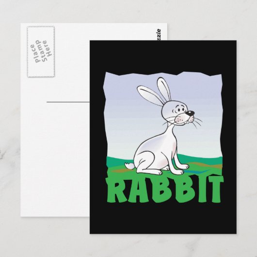 Kid Friendly Rabbit Postkarte (Vorne/Hinten)