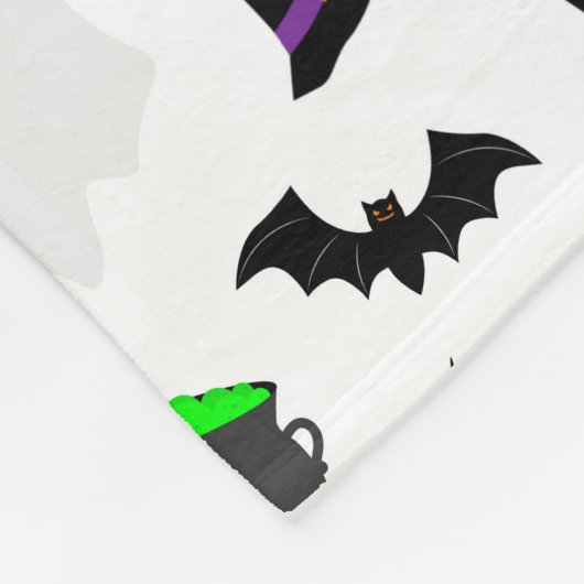 Kid Halloween Ghost Pumpkin Black Cat Personalize Fleecedecke (Ecke)