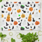 Kid Halloween Ghost Pumpkin Black Cat Personalize Geschirrtuch (Gefaltet)