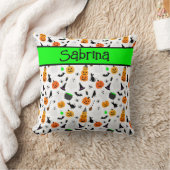 Kid Halloween Ghost Pumpkin Black Cat Personalize Kissen (Decke)