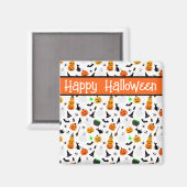 Kid Halloween Ghost Pumpkin Black Cat Personalize Magnet (Vorderseite/Rückseite)