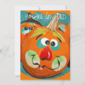 Kid-Halloween-Party Einladung (Vorderseite)