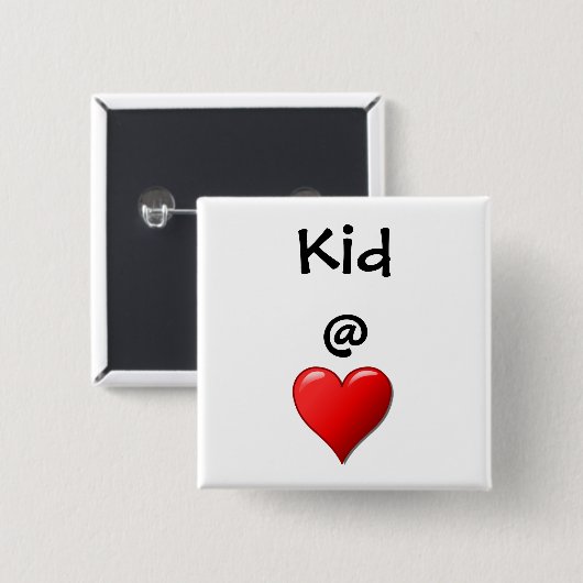 Kid @ Heart Button (Vorne & Hinten)