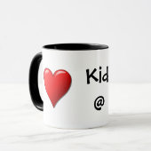 Kid @ Heart Tasse (Vorderseite Links)