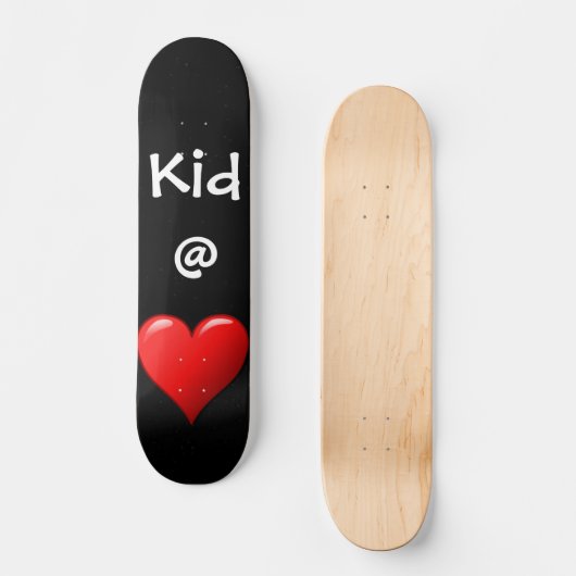 Kid @ Herz Skateboard (Vorderseite)