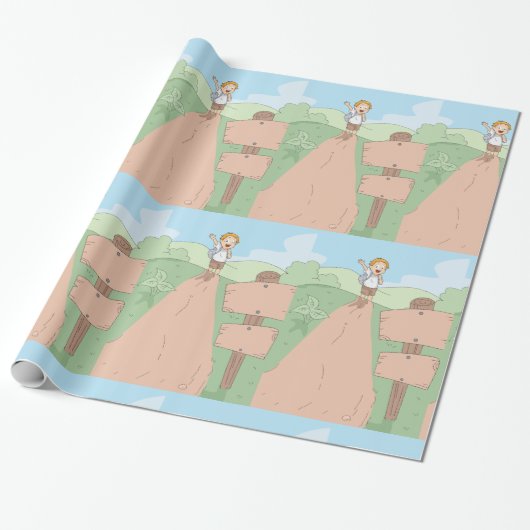 Kid Hiking Geschenkpapier (Ungerollt)