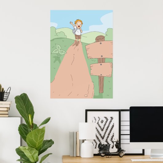 Kid Hiking Poster (Heimbüro)