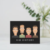 Kid History Postkarte (Stehend Vorderseite)
