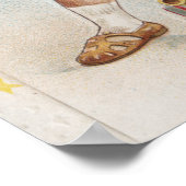 Kid Holding Fireworks and Rockets Poster (Ecke)