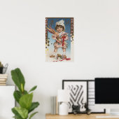 Kid Holding Fireworks and Rockets Poster (Heimbüro)