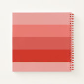 Kid Igel riecht nach Blume orangefarbenes Notebook Notizblock (Rückseite)