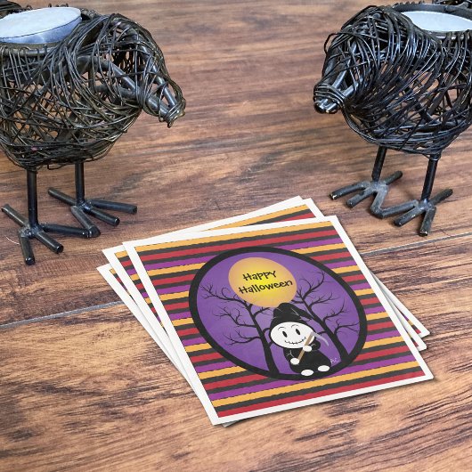 Kid in grimmiger Kostümkehle Halloween Papier Napk Serviette