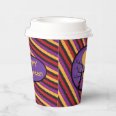 Kid in TeufelskKostüm Halloween-Papiertasse Pappbecher (Rechts)