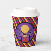 Kid in TeufelskKostüm Halloween-Papiertasse Pappbecher (Vorderseite)